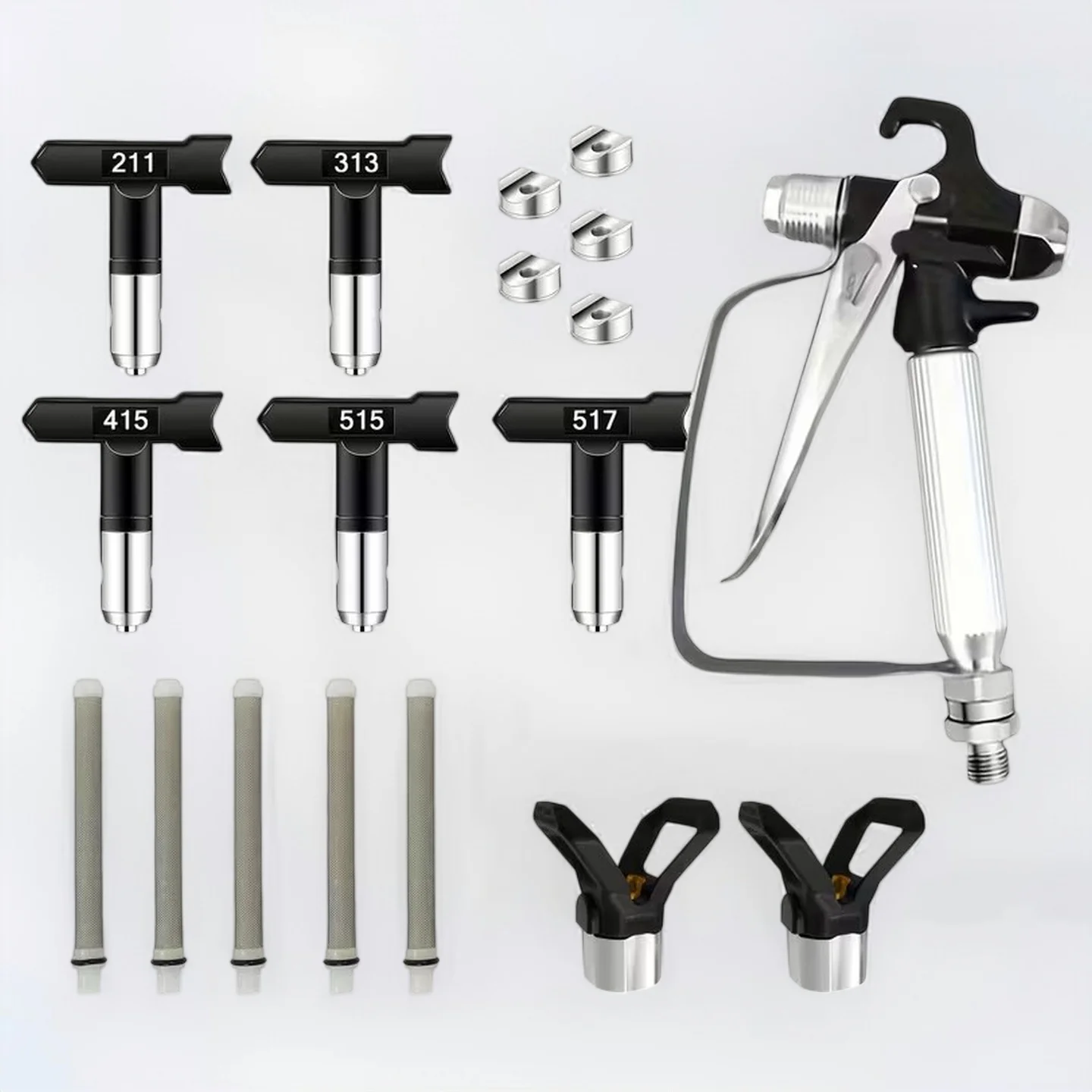 airless-paint-spray-gun-with-211-313-415-515-517-reversible-tip-nozzle-guard-pump-sprayer-and-airless-spraying-machine