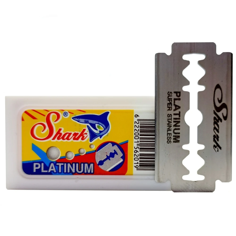 Shark Platinum Double Edge Razor Blades 100 Pcs