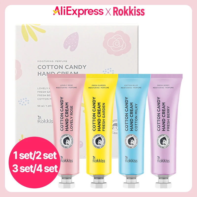 Rokkiss Cotton Candy Hand Cream 4 Types, 50g