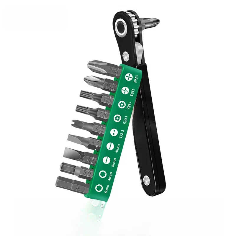 LAOA Mini Ratchet Screwdriver Sets S2 Screwdrivers Bits With Phillip Slotted Torx Made in Taiwan