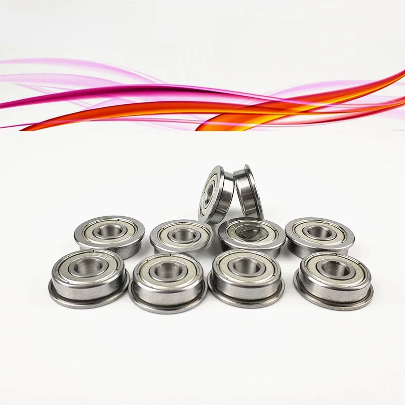 10 sztuk 20 sztuk F608ZZ F608 ZZ z kołnierzem miniaturowe łożyska kulkowe F608 F8x22x7mm F608-2Z frezowanie CNC koła pasowe — zdjęcie 2