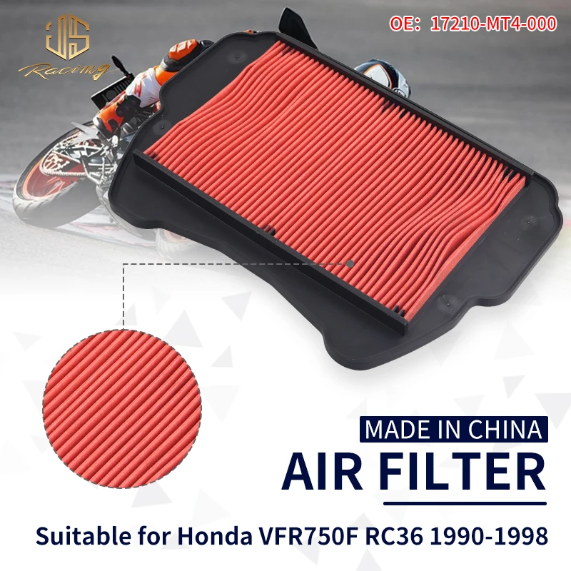 

JSRAOIMG Moto Bike Motorcycle Replacement Air Filter Intake Cleaner For VFR750 FL FM FN FP FR FS RC36 FT FV FW 17210-MKT-D00