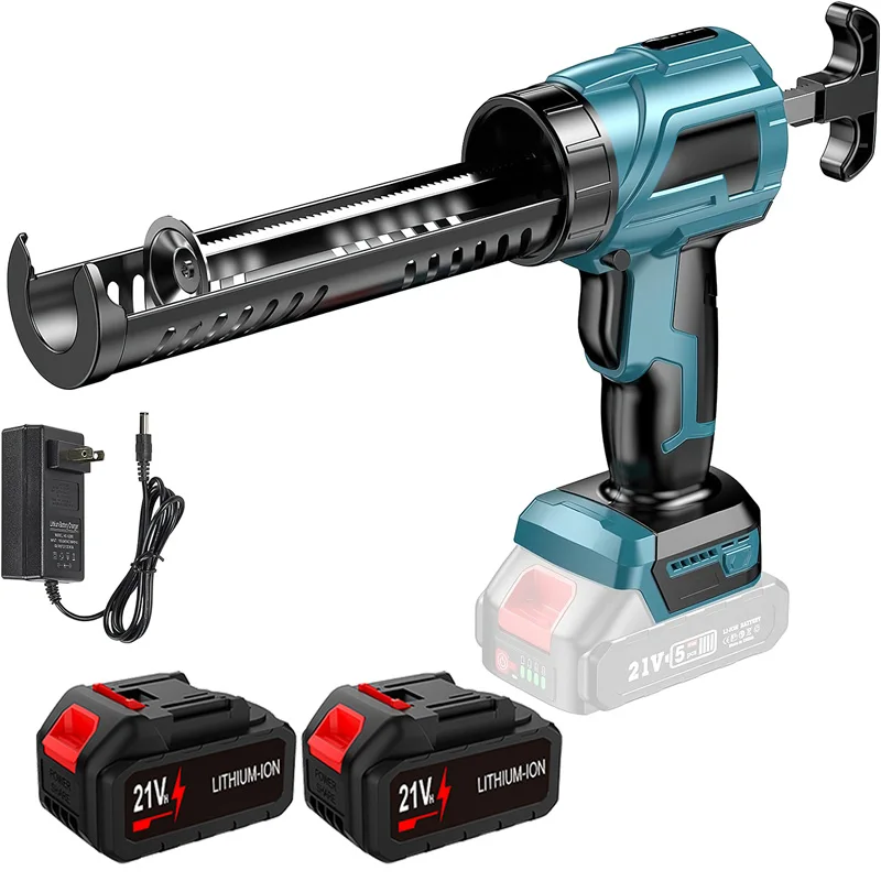 Pistola per colla elettrica senza fili, pistola per colla per vetro, 4 velocità, strumento per riempire e sigillare porte e finestre, adatto per batterie Makita da 18 V.