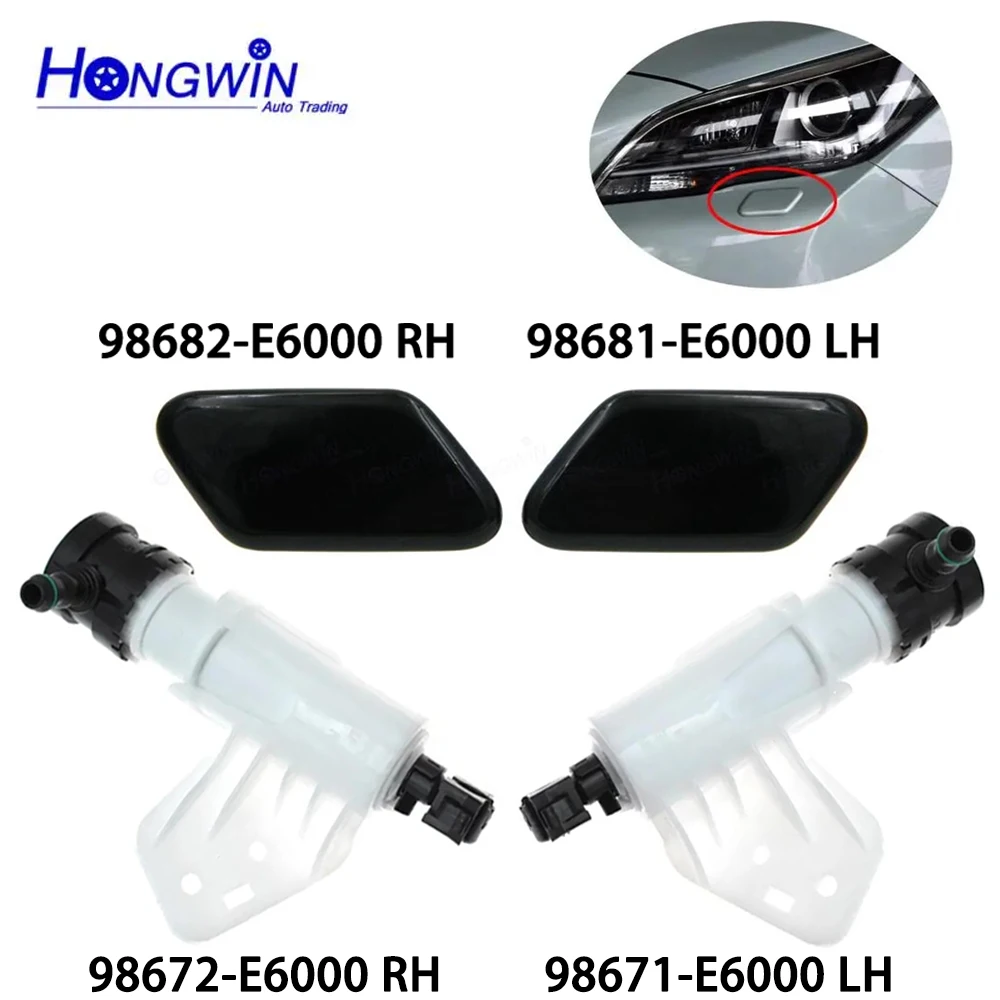 Headlight Washer Nozzle Actuator Jet Cover Cap For Hyundai Sonata Hybrid LF 2015 2016 2017 98671-E6000 98682-E6000 98681-E6000