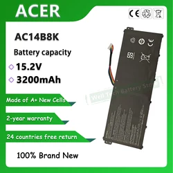 Laptop Battery AC14B8K AC14B3K FOR ACER Aspire V13  V11 V3-371 V3-331 V13 V3 V3-111 V3-111P TravelMate X359 X349 B115-M B115-MP