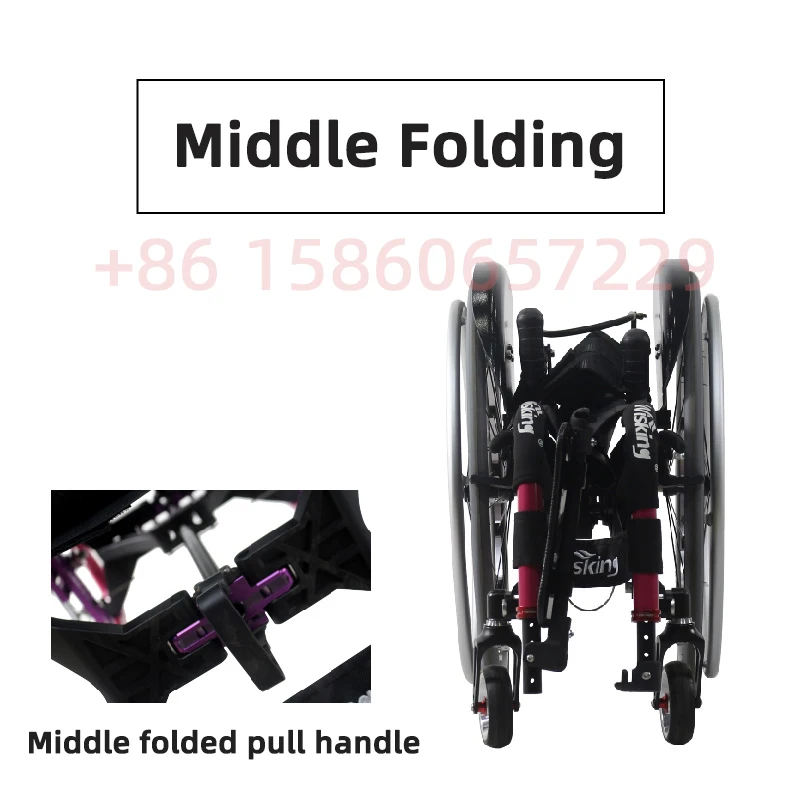 Luxury Multi-size customization Multi-color optional Foldable Sports Wheelchair Big wheel quick release Elderly Disabled Scooter