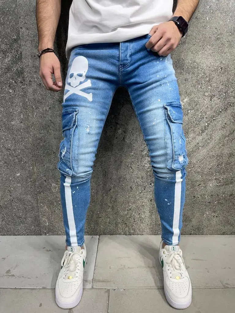 

Premium Paris Patched Slim Fit Denim Men's Jeans