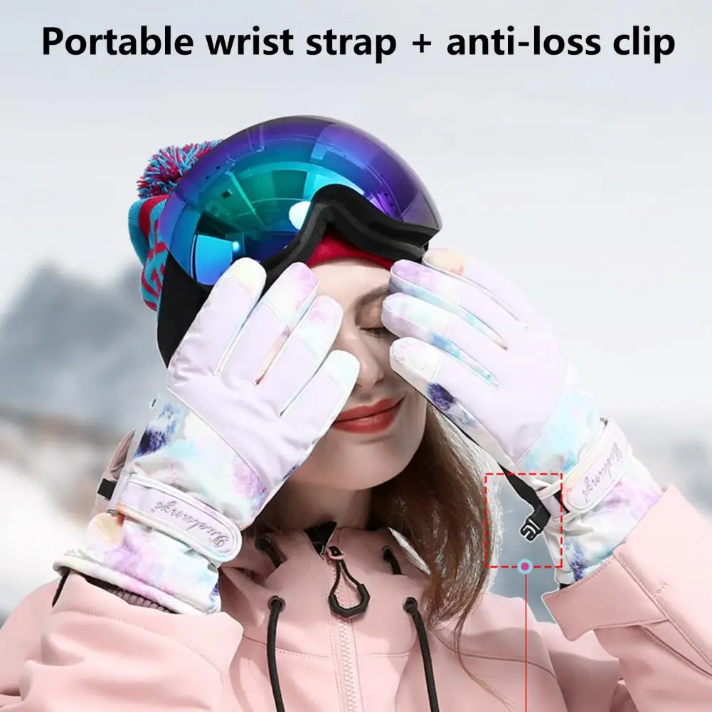 Woman Ultralight Ski Glove Waterproof Winter Warm Gloves Mobile Phone Touch Screen Skiing Gloves Motorcycle Riding Snow Gloves