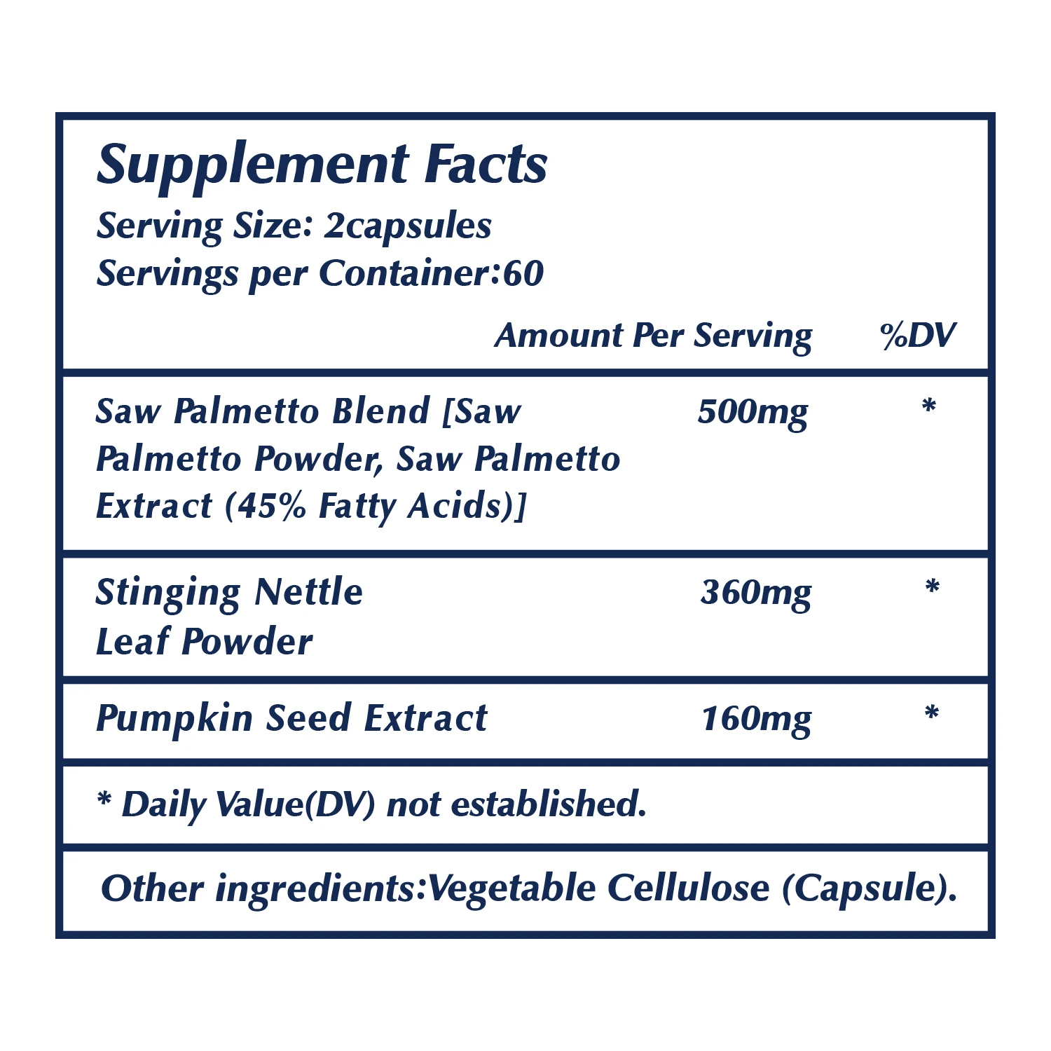 Prostate - Saw Palmetto, Supports Men's Prostate Health and Relieves Bladder and Urinary Tract Problems - 120 Capsules