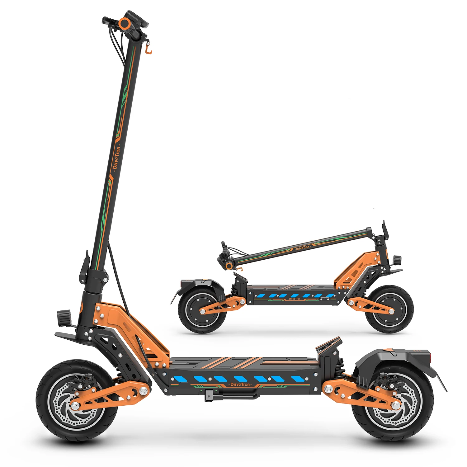 

DT10 3300W Dual Motor Electric Scooter Adults 52V 21Ah Battery 43Mph Max Speed 50Miles 10''All-Terrain Off-Road Tire Escooter