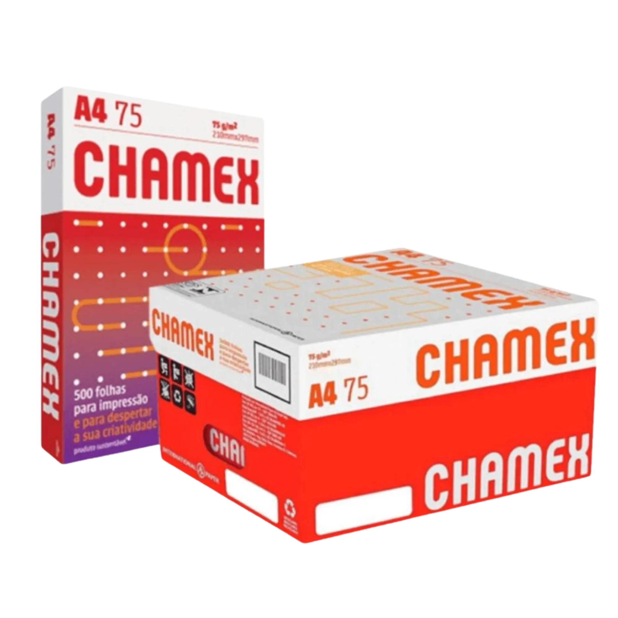 Papel Sulfite A4 Chamex 500 Folhas Premium Cor Branco