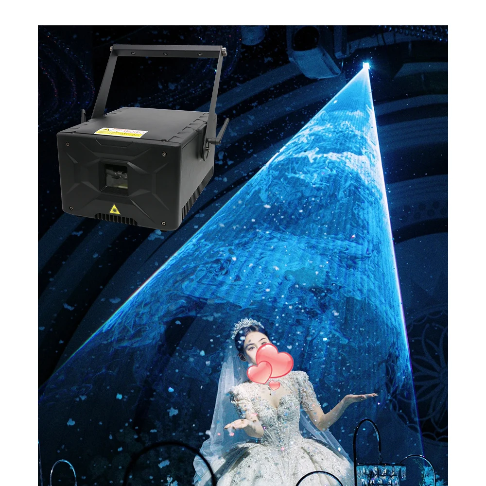 RGB Animation Laser Light 5W Scanner Laser Projector ILDA DMX FB4 Control Disco Party Wedding Christmas Stage Light