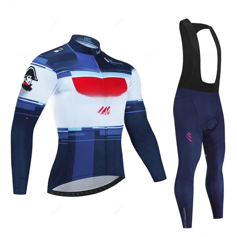 AliExpress Soudal Quick Step New Spring /Autumn Long Sleeve Cycling Jersey Set Bicycle Clothes MTB Bike Bib