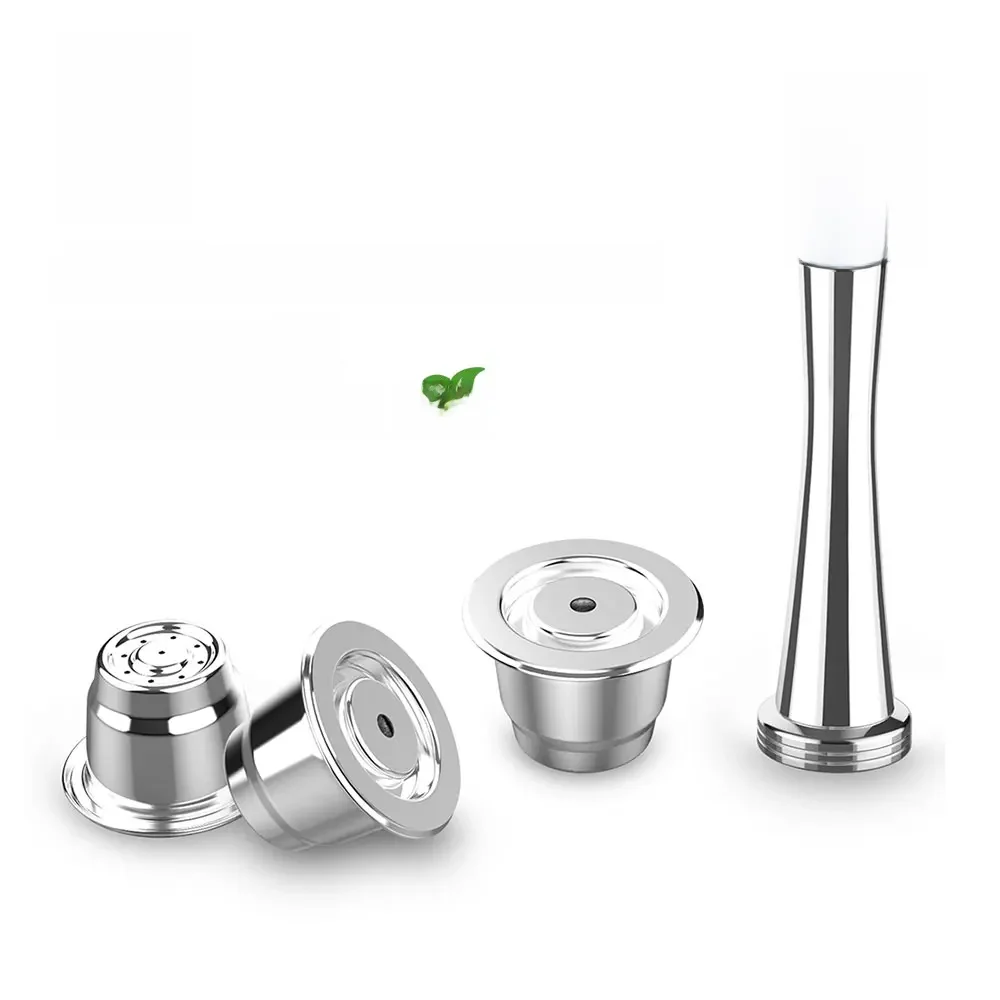 ICafilas Capsule de café réutilisable pour Nespresso filtres à café en acier inoxydable expresso café Crema Pod Maker nouveau mis à niveau