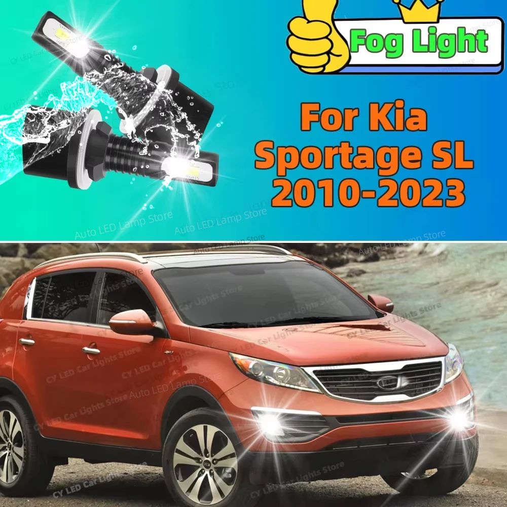 

For Kia Sportage SL 2010-2023 2011 2012 2013 2014 2015 2016 2017 2018 2019 Front Fog Lights 880 Accessories LED Bulb 20000LM