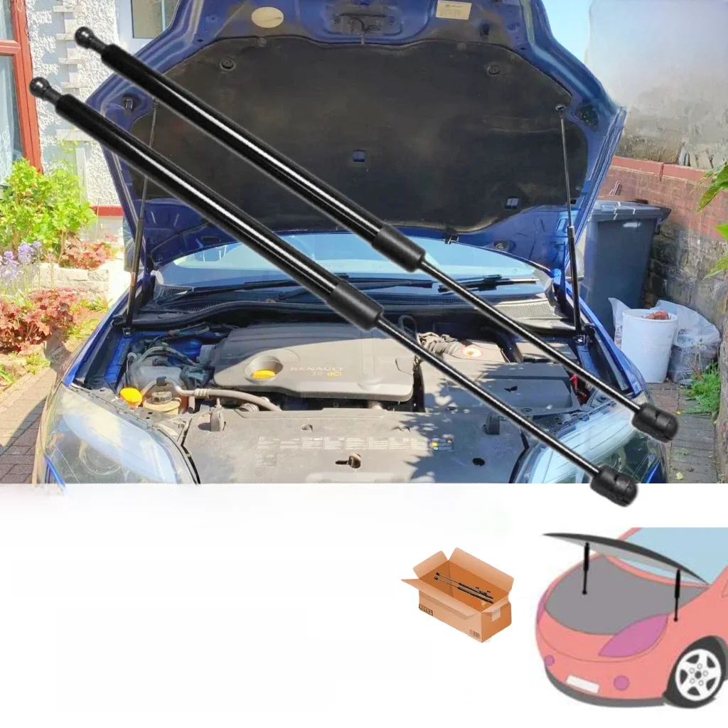Dla Renault Laguna III X91 2007-2015 przednia maska maska modyfikować siłowniki pneumatyczne amortyzator wstrząsów wsporniki podnośników tłok pręt z włókna węglowego — 2