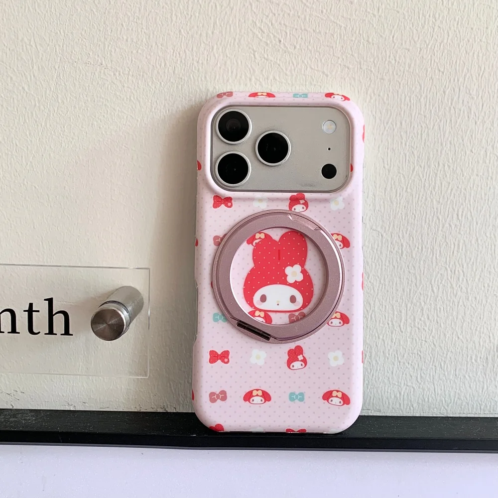 Korean INS Cute Cartoon Rabbit Magnetic Phone Case for iPhone 18 17 Pro Max 16 15 Max 15 16 17 18 Pro Sweet New Protective Cover