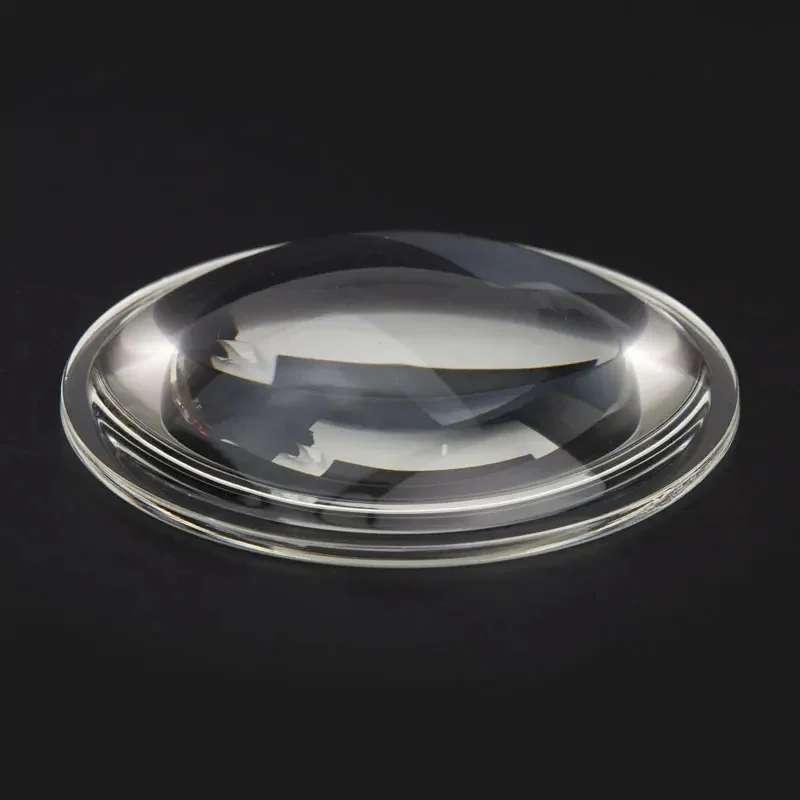 100mm 108mm duża optyczna ogniskowa Plano wypukła DIY kondensująca szklana soczewka element optyczny soczewka powiększająca 1PC — zdjęcie 2