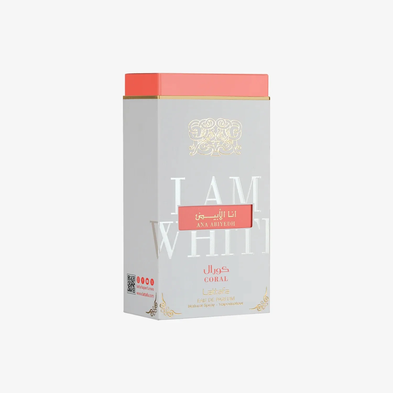 

Lattafa Perfumes Ana Abiyedh Coral Unisex Eau De Parfum Spray-60мл/2.04fl.oz-1 флакон