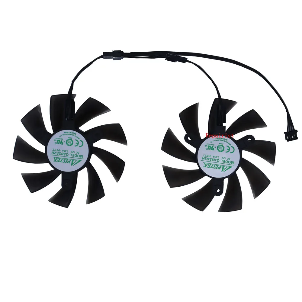 2 Teile/satz PLA09215B12H GA92S2H,GPU VGA Video Kühler Fan,Für ZOTAC RTX 2070 SUPER MINI,Für ZOTAC GAMING RTX 2060 Twin Fan,Für ZOTAC RTX 2060 SUPER MINI,Für Zotac Gaming RTX2060 AMP,ersetzen CF9015H12S