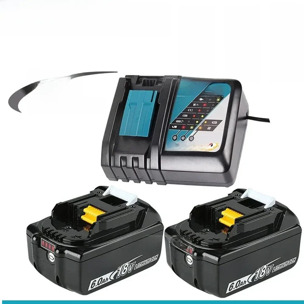 100% makita original 18v 6000mah Lithium-Ionen-Akku 18V Bohrer Ersatz batterien bl1860 bl1830 bl1850