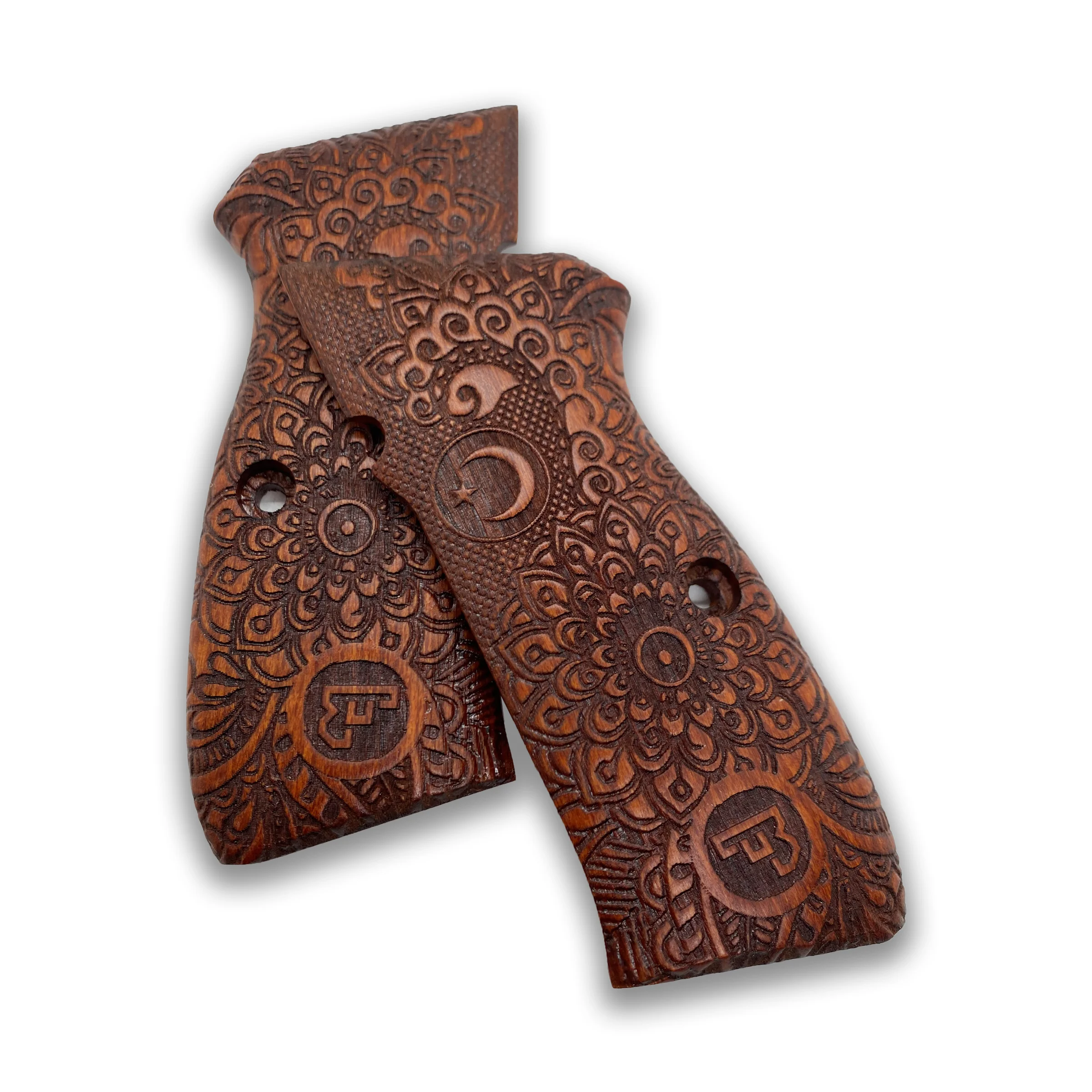 CZ-75 custom laser cutting walnut wood clutch gun accessory hunting gun gun handles 2