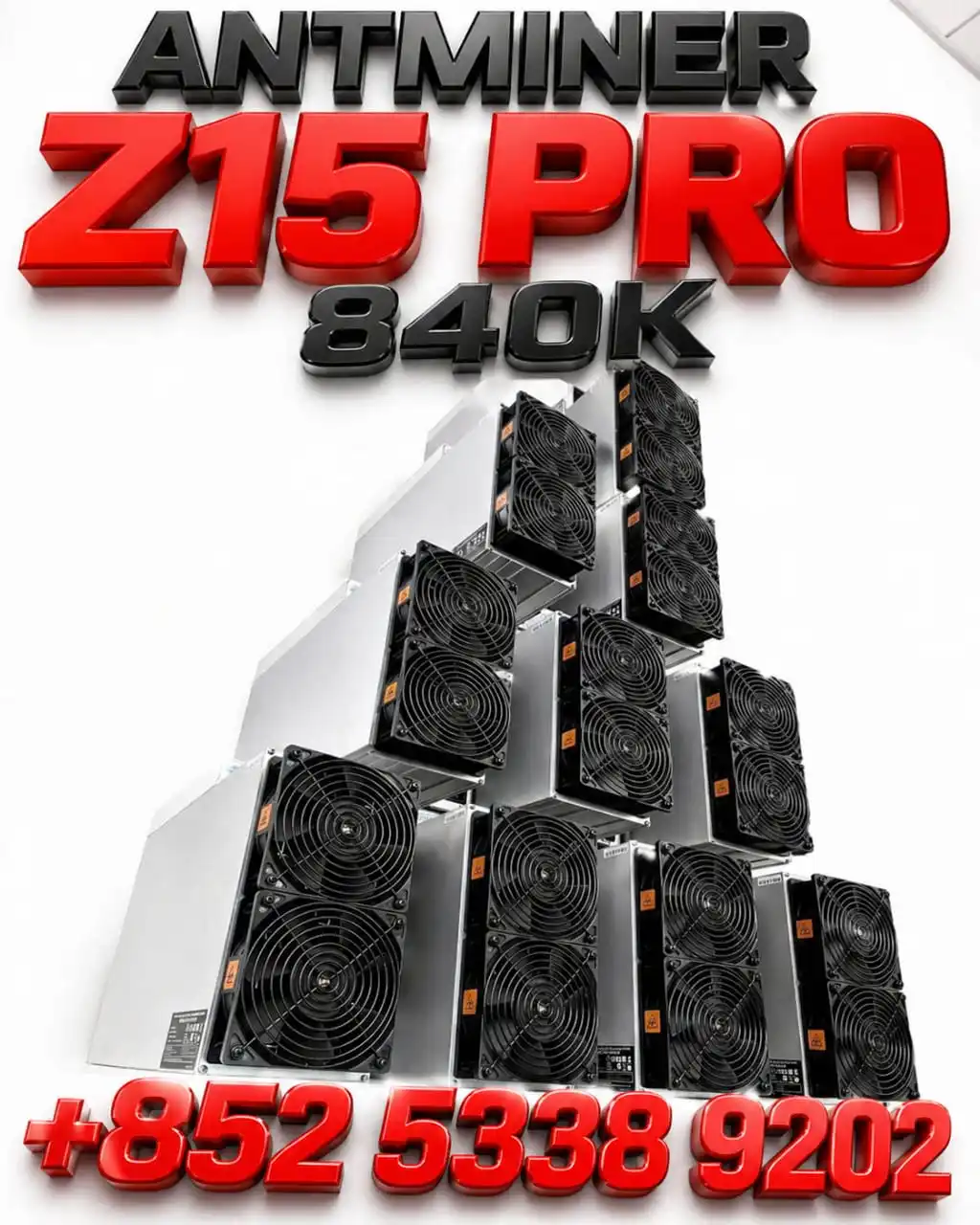 COMPRE 2 E LEVE 1 GRÁTIS — Novo Antminer Z15 Pro 840KSol/s 2568W Equihash Miner — Máquina de Mineração Profissional Zcash (ZEC) ASIC