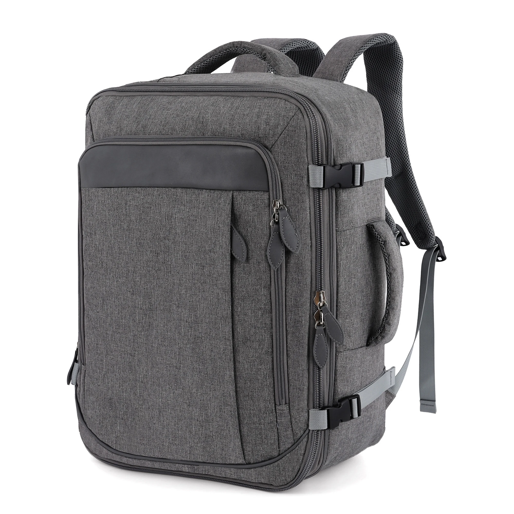 Zaino da viaggio espandibile, dimensioni 51x37x18 cm, borsa da portare sotto il sedile, zaino da trekking di grande capacità per uomo e donna, zaino da portare a bordo per brevi viaggi e viaggi di