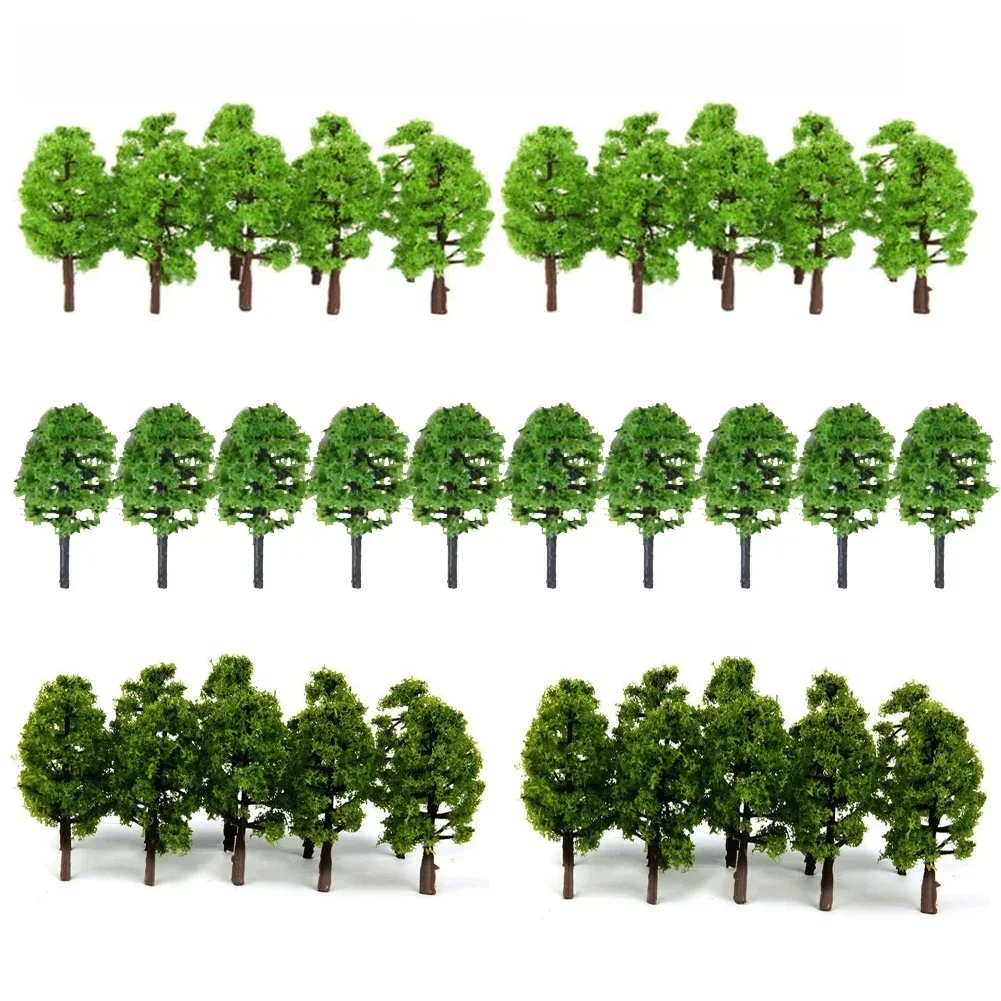 30-10 pièces modèle d'arbres 3D paysage artificiel Miniature arbre paysage décoration modèle saule arbres disposition Train chemin de fer 3.5-15cm