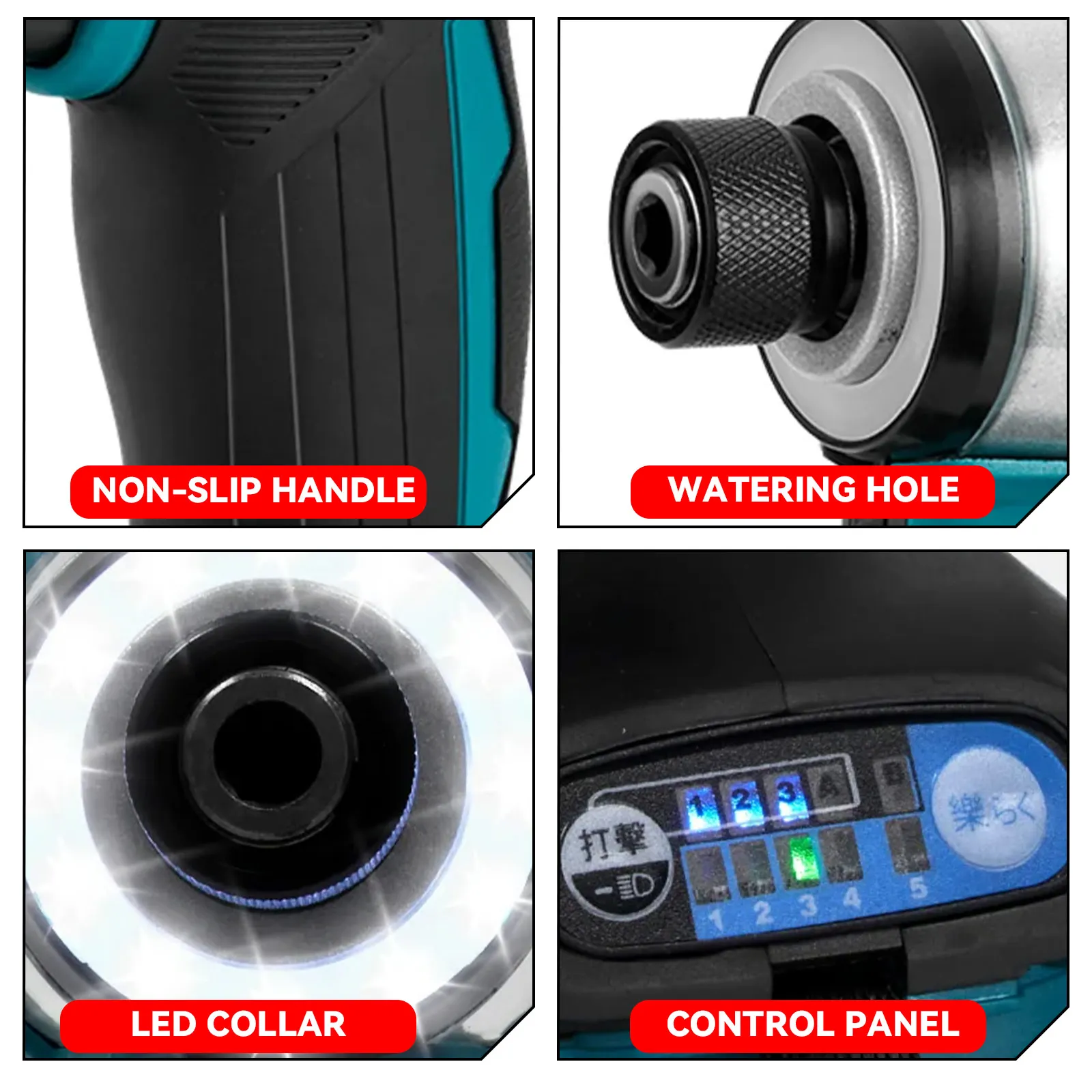 600N.m مفك كهربائي بدون فرش 5 سرعات اللاسلكي شنيور يعمل بالبطارية عدة الحفر أدوات كهربائية لبطارية ماكيتا 18 فولت