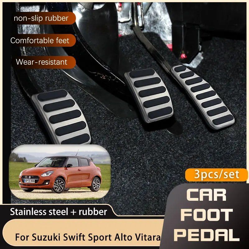 Car Foot Pedals For Suzuki Swift Sport Alto Cervo Mode Fronte Mehran Maruti 800 Vitara Gas Accelerator Brake No Drilling Pedal