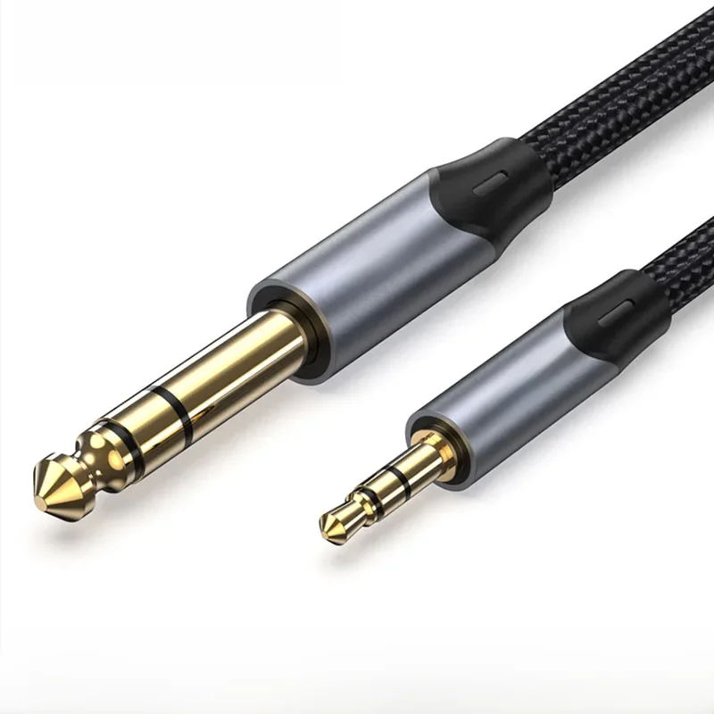 Vention Adapter 3,5 mm do 6,35 mm Kabel Aux do wzmacniacza miksera Pozłacany 3,5 Jack do 6,5 Jack 0,5 m 3 m 5 m Aux Cabo męski do męskiego — zdjęcie produktu 7