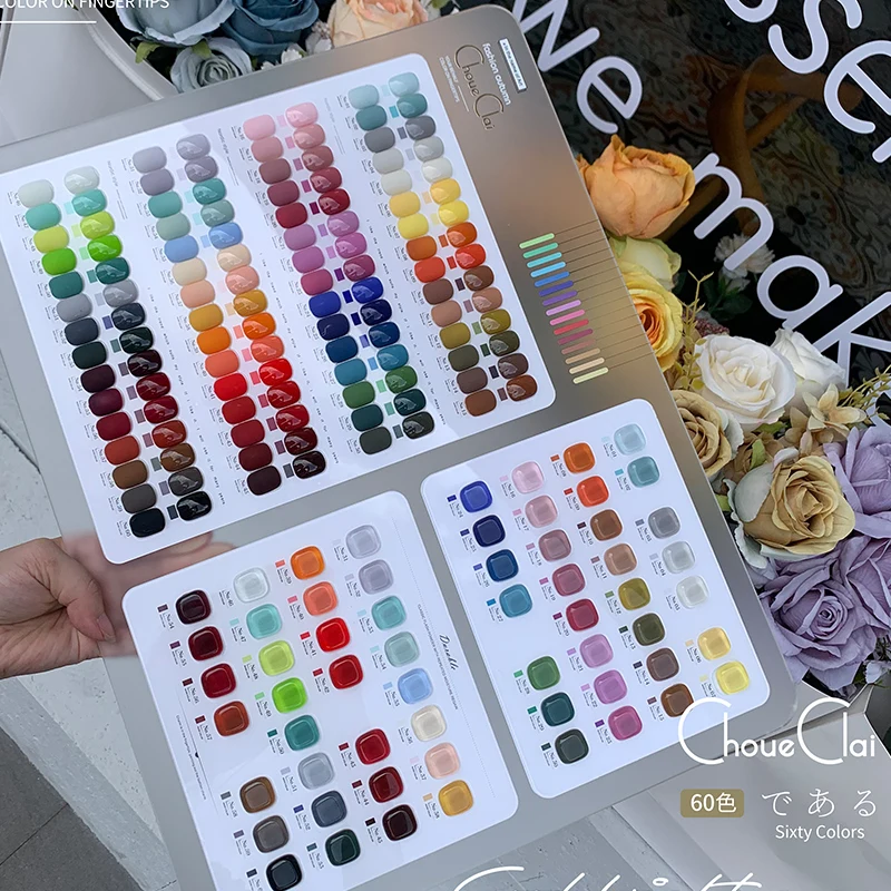 YOUSE 60 colors Nail gel Mismatched Macaron Glitter gel Hot selling Non-toxic UV gel Nail salon New model 2024 Nail art kit