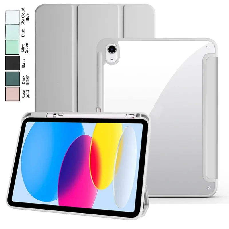 Etui na iPada 10 2022 10. generacji 10.9 Clear Hard PC Back Shell Funda Capa dla Apple iPad Air 6 5 4 Gen 7 8 9 10.2 10.5 cala — zdjęcie 2