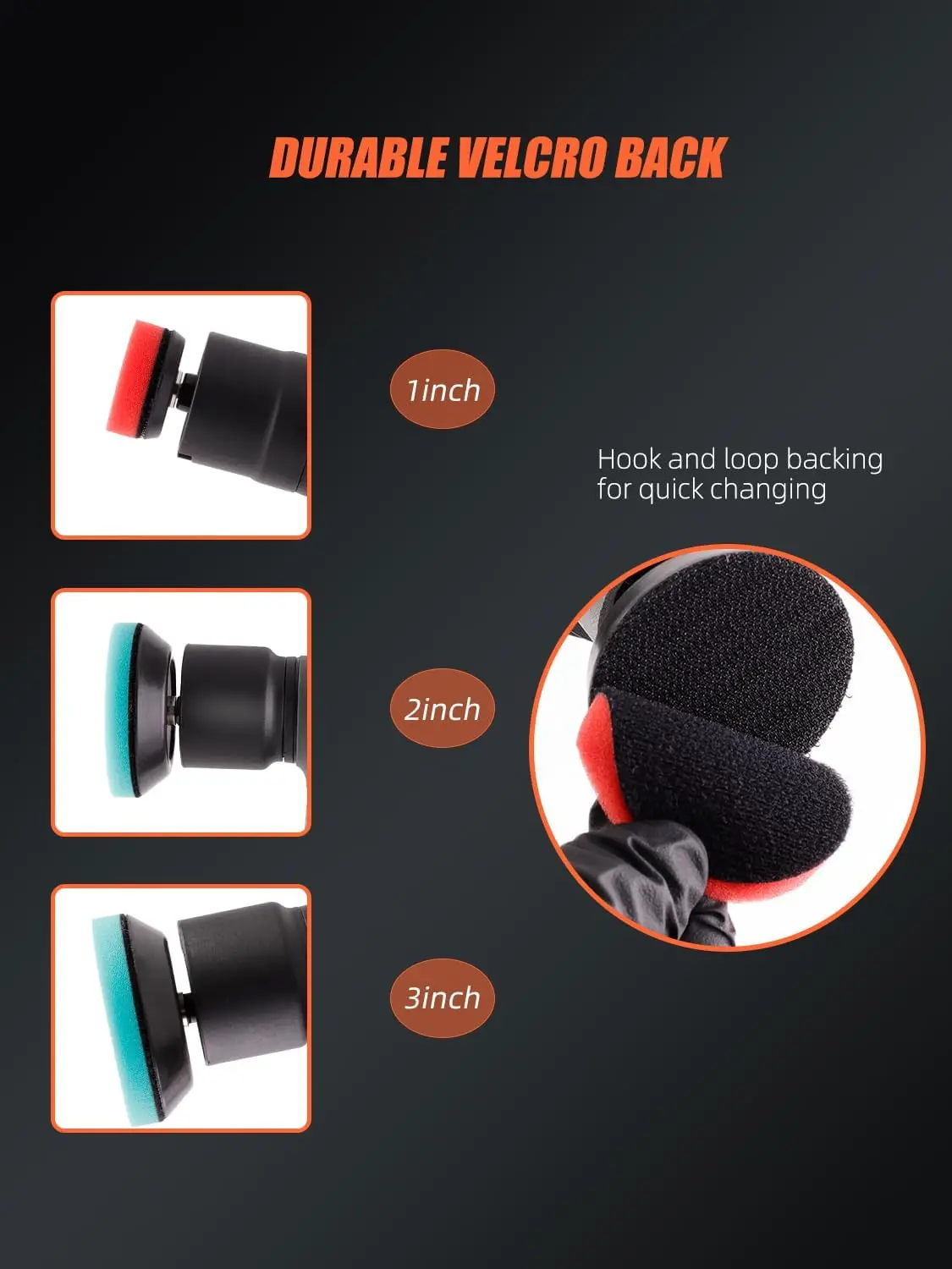 SPTA Cordless Mini Rotary or DA Polisher with 2 Batteries Mini Buffing Polishing Pads Flexible Shaft Kit for Detailing Sanding and Cleaning