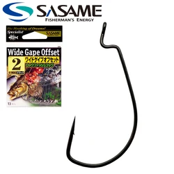 SASAME Offset Hooks Japan Original Wide Gap Fishing Hooks Lure Finesse Fishhook Crank High Carbon Steel Texas Rig Soft Worm Hook