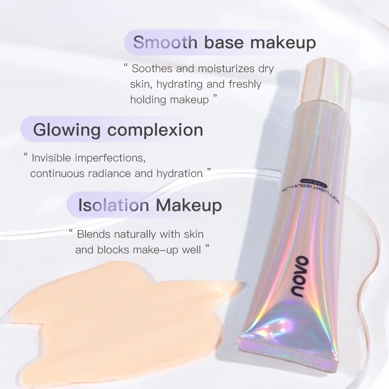 Hyaluronic Moisturizing Primer & Base Cream-For Face & Body, Long-Lasting, Non-Greasy, Evens Out Skin Tone, Covers Imperfections