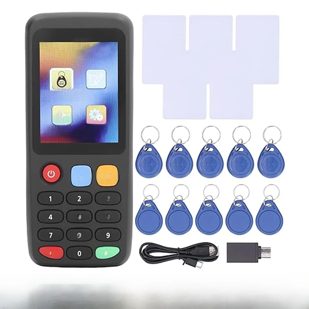 X7 Smart Chip Reader IC ID Clone Copier RFID Token Duplicator 125 Khz Tag Schrijver 13.56 Mhz NFC Badge Programmeur - afbeelding 2