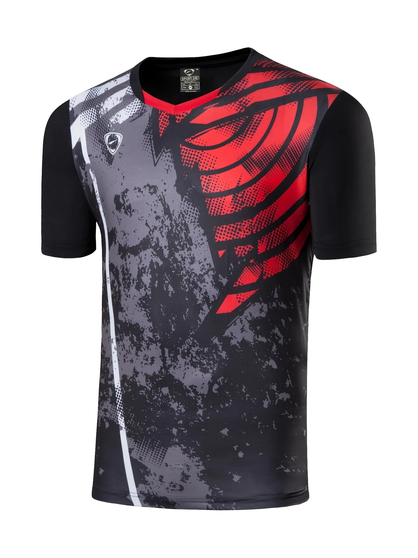 

Jeansian Мужская Спортивная футболка с коротким рукавом и принтом колец, быстросохнущая Высококачественная футболка для тенниса, гольфа, боулинга, футбола, бега