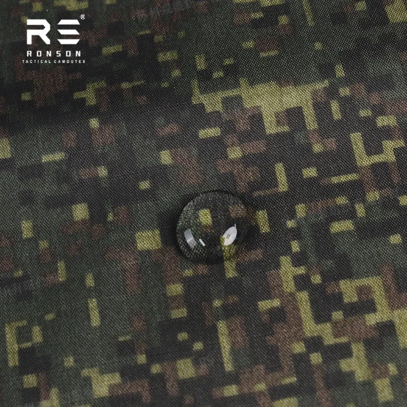 Russia EMR Digital Pixel Woodland Camouflage 210T Nylon Rip-stop NIR Near-infrared Fabric Waterproof PU Coated for Outdoor Tents