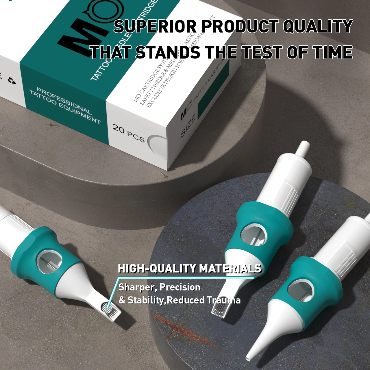 0.35MM 0.30MM 40Pcs MO Tattoo Cartridge Needles Round Liner RL Disposable Needles for Tattoo Machines Pen with Membrane System