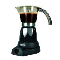 Jocca Induction, Electric and Portable Coffee Maker. Italian Coffee Expresse for 6 Professional Mugs. Compact Electric Teapot with Always Hot System, 360 Degree Base, Cold Touch Handle and 480W Power.
