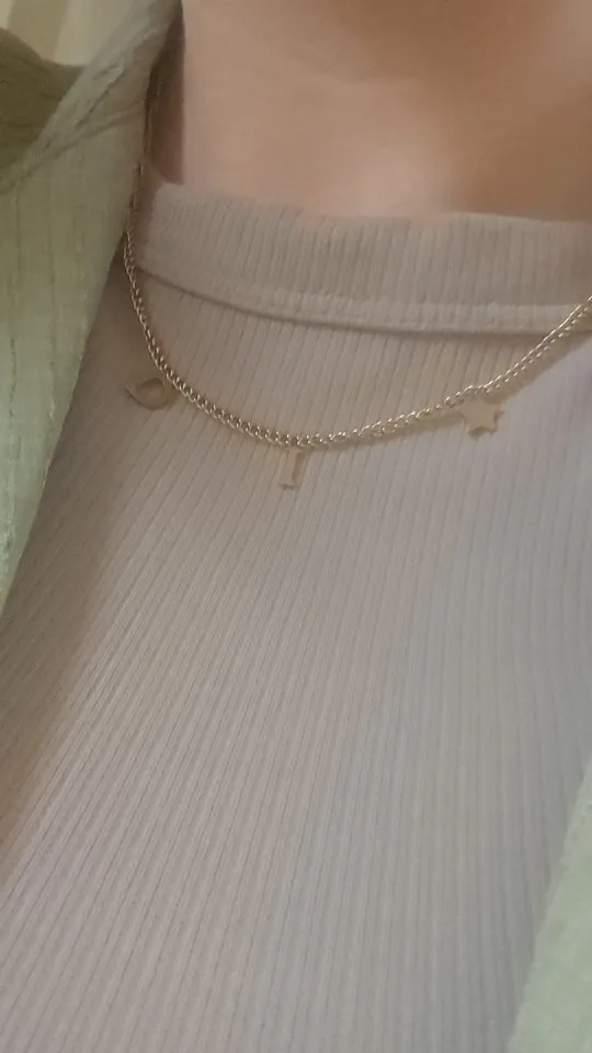 Fashion Letter Star Pendant Necklace For Women Simple Stainless Steel Chain Luxury Jewelry Accessory Gift ﻿ photo review