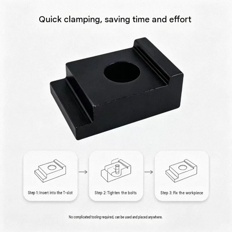Machine tool pressure plate disk flat mouth precision vise mold pressure block combination horse iron milling machine fixture