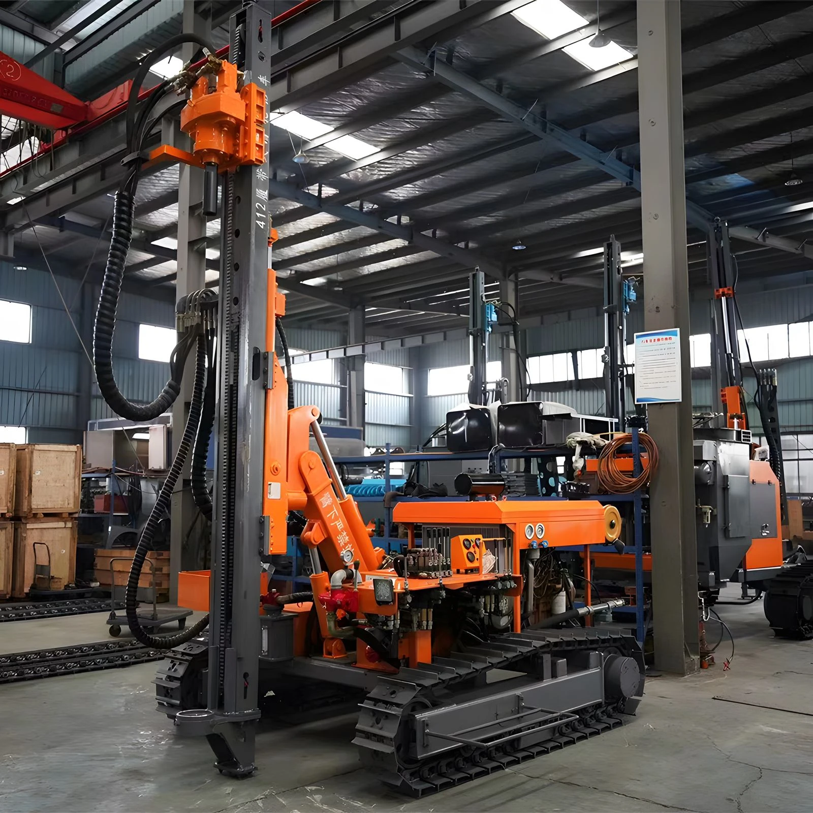 Mobile Portable Diesel Engine dth drilling machines dth drilling rig