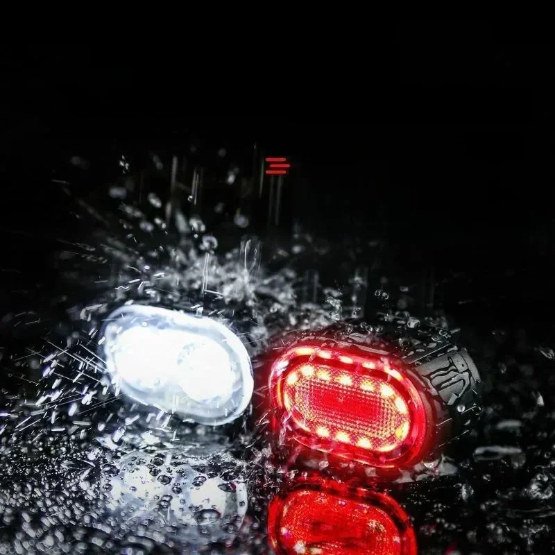 AliExpress NONE 2025 Front Rear Bike Lights Rechargeable Bicycle Cycling USB Flashlight for Bicycle Lighting Set Mountain Lantern Accessories