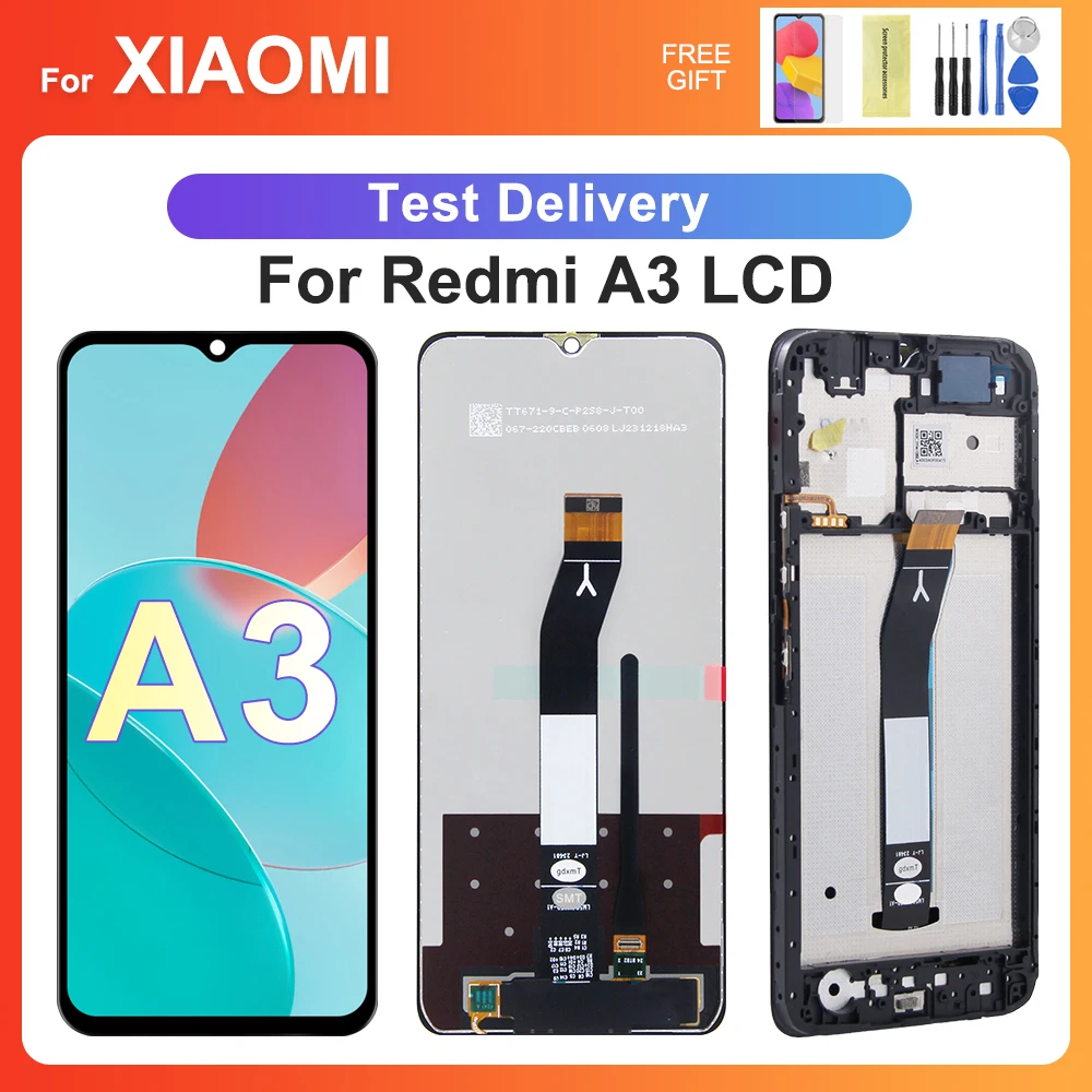 For Xiaomi Redmi A3 6.71\'\'For Redmi A3 23129RN51X LCD Display Touch Screen Digitizer Assembly Replacement