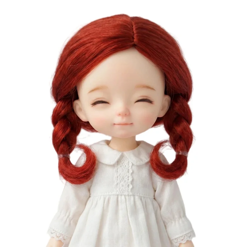 2026 Wholesale Fashion Short Braids BJD Wig Doll Accessories  For OB11 YOSD MSD SD Blythe From 4-5inch to 9-10inch  Doll Hair