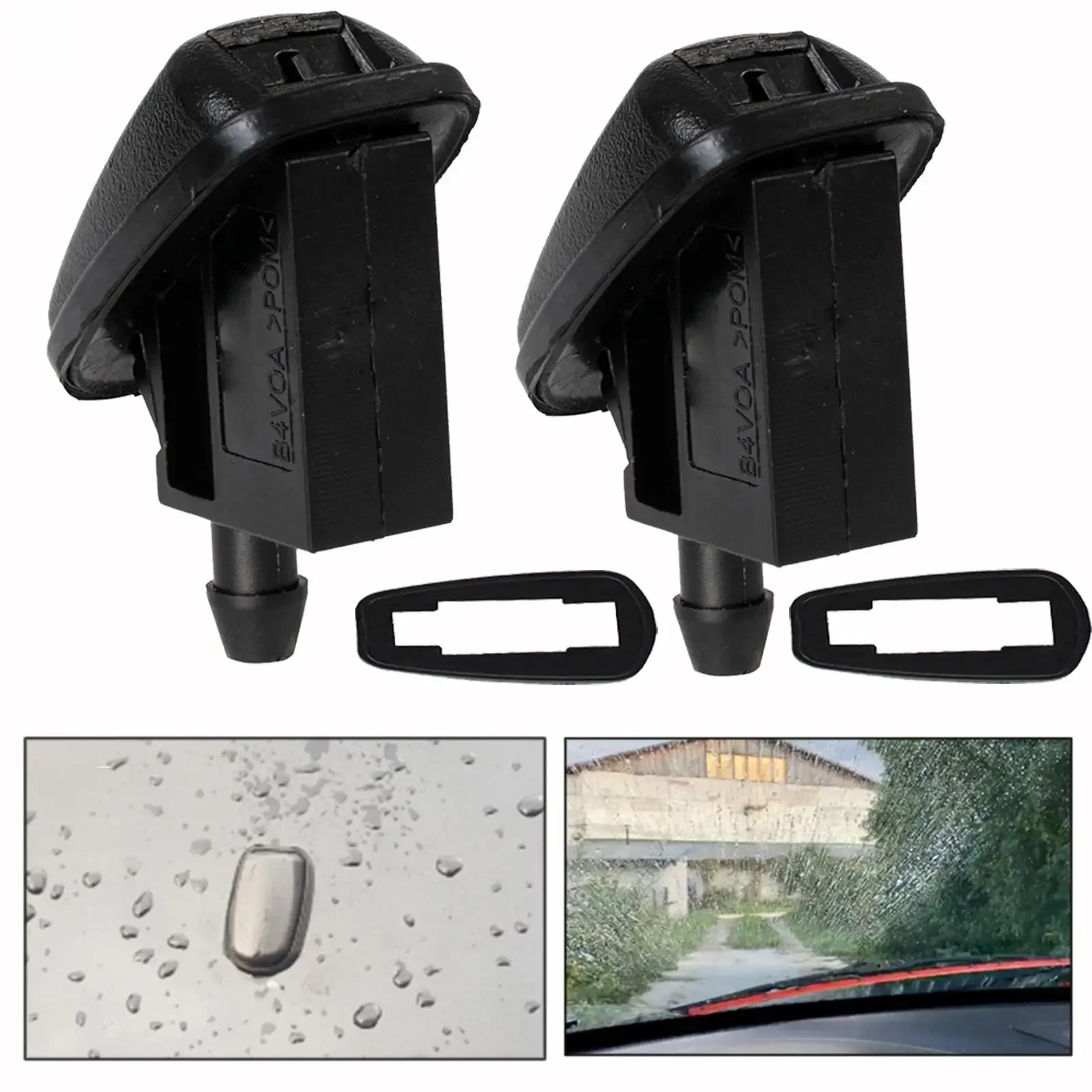Buse de Pulvérisation de Pare-Brise Avant pour Voiture, 2 Pièces, pour Ford Focus Mondeo Galaxy C-max Fi.C. KA ktOE # BM5117666AB