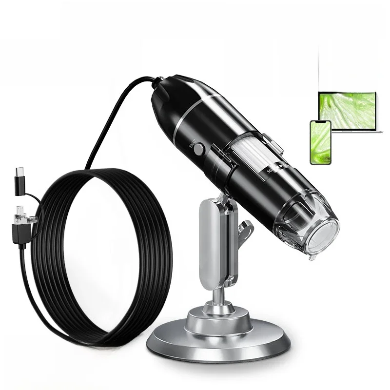 1600x 3 em 1 câmera microscópio digital microscópio eletrônico portátil para solda led lupa tipo-c